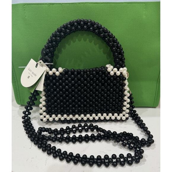 Kate Spade x Target Beaded Black Handbag NEW - Picture 2 of 4